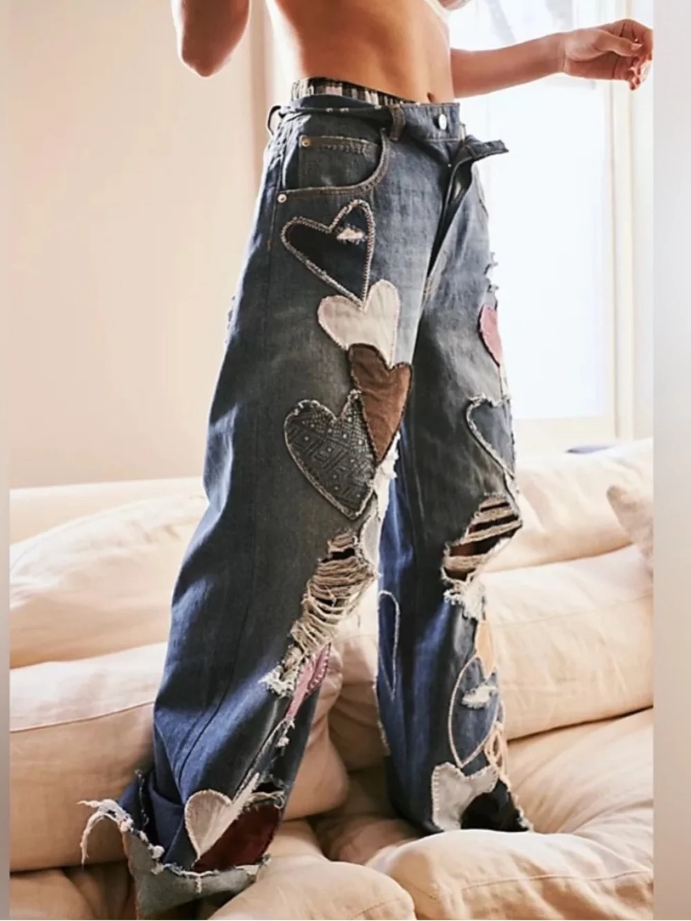 Free People Piece Of My Heart Jeans Size 27